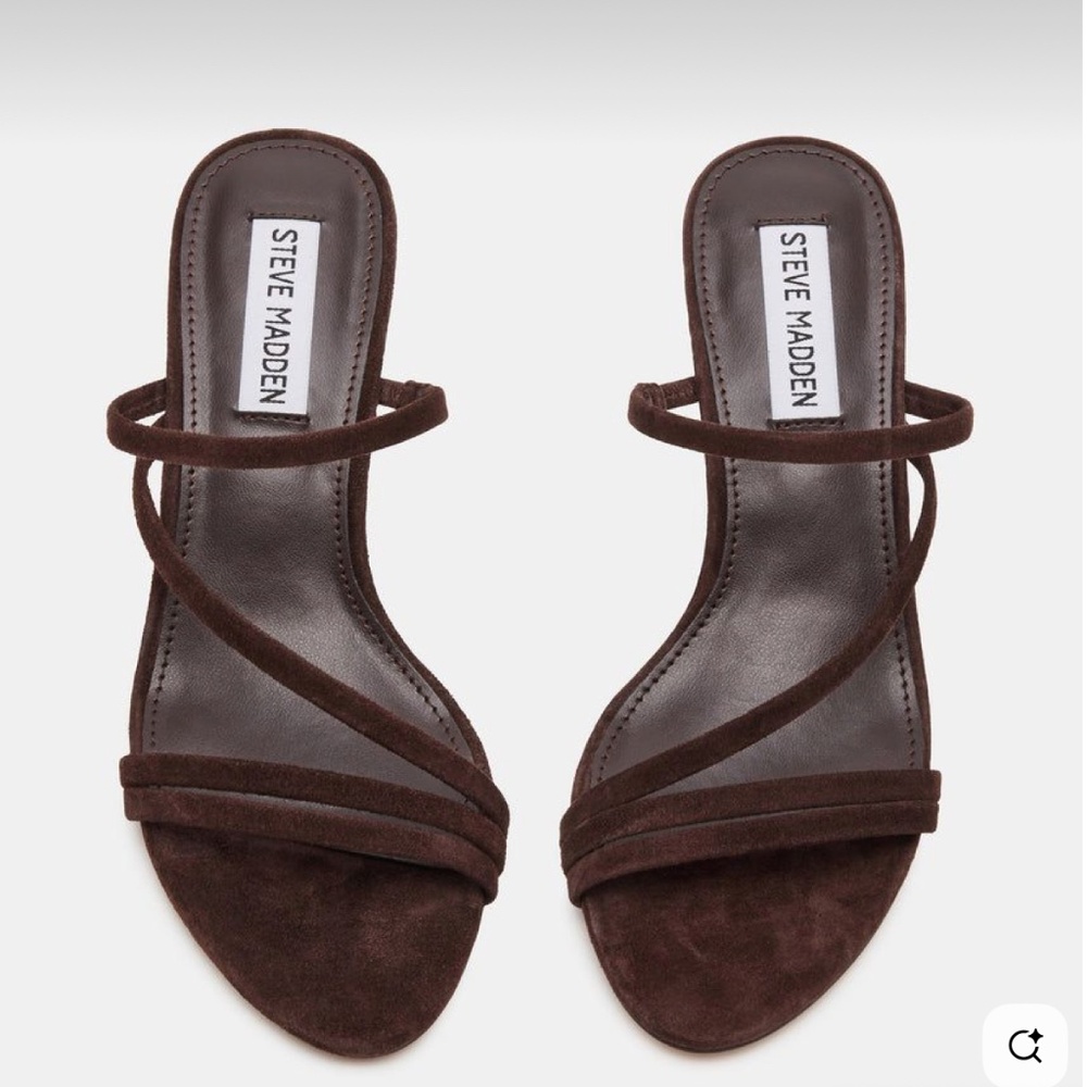 Steve Madden Lamora Heels (Chocolate Brown Suede)